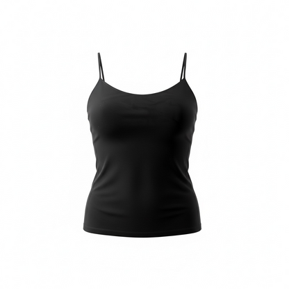 Black Women Tank Top XL to 2XL Fit Casual Basic Sleeveless Top