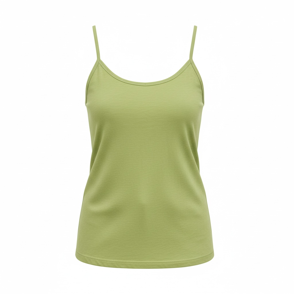 Green Women Tank Top 2XL Comfortable Casual Sleeveless Shirt