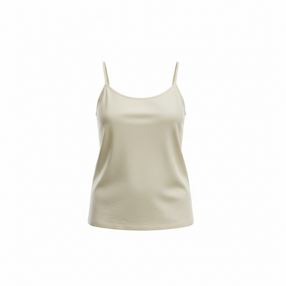 White Women Tank Top XL Fit Casual Basic Sleeveless Top