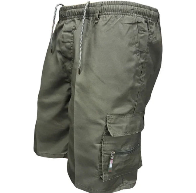 Mens Casual Summer Elastic Waist Shorts