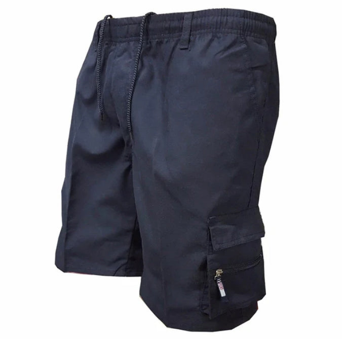 Mens Casual Summer Elastic Waist Shorts