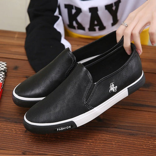 Casual Shoes Men Comfortable PU Leather Mens Loafers Handmade Design